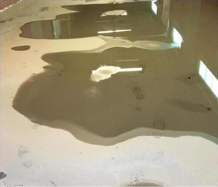 Water on Commercial Floor